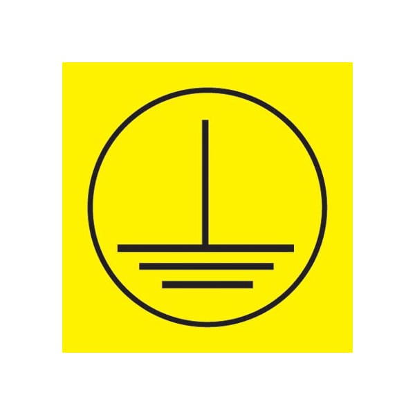 Electrical Symbol, Vinyl Cloth, 'Safety Fu